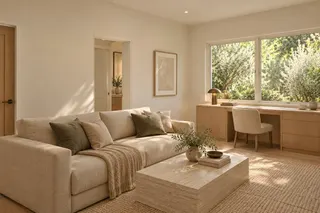 Fulton House — Study and guest room · a flexible place to work and stay