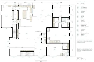 Fulton House — Ground floor · coordinated architectural plan