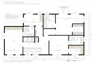Fulton House — Upper floor · coordinated architectural plan