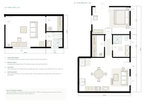 Fulton House — Independent ADU · enlarged furnished plan