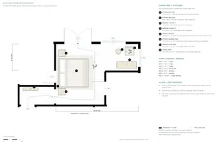 Fulton House — Primary bedroom · independent entry and furniture layout