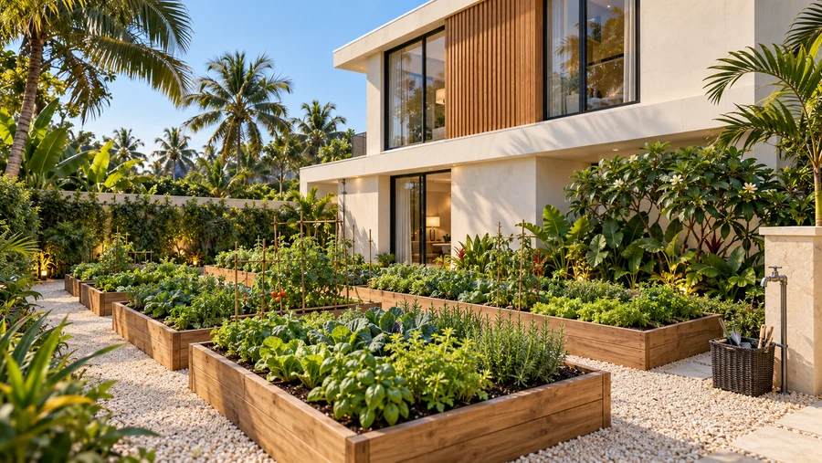Harmony Court — Herb garden · productive planting within the domestic landscape