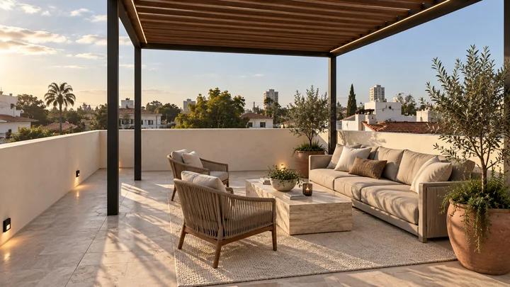Lomas Altas Residence — Roof terrace · covered lounge