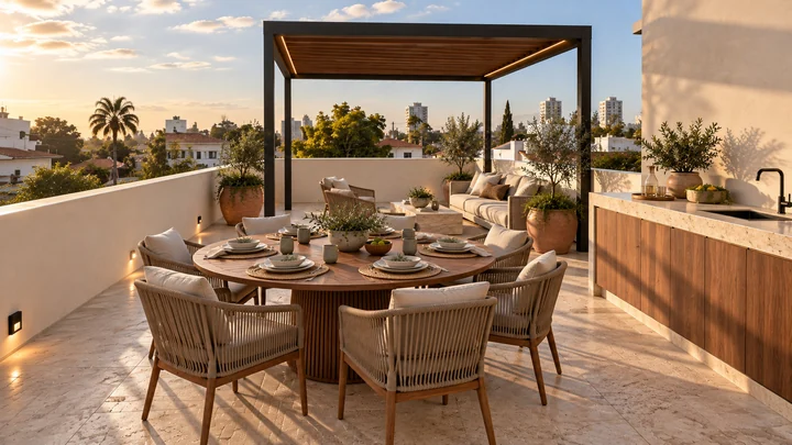 Lomas Altas Residence — Roof terrace · outdoor dining