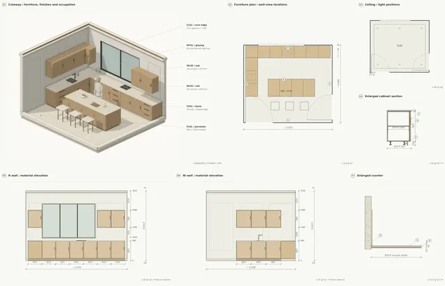 Madinah Family Villa · Main kitchen - module study