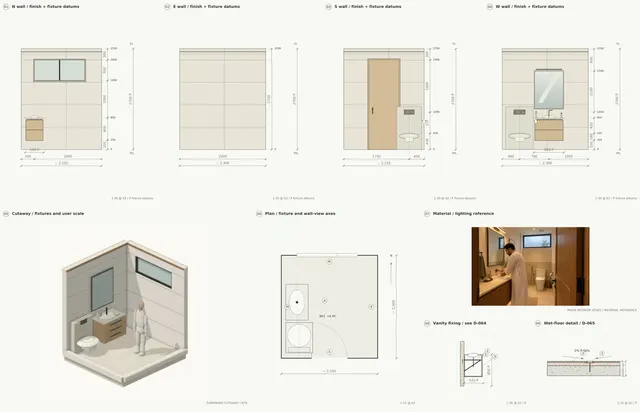 Madinah Family Villa · Library washroom · complete wall set