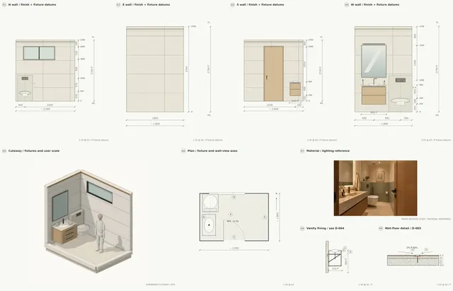 Madinah Family Villa · Ground family washroom · complete wall set