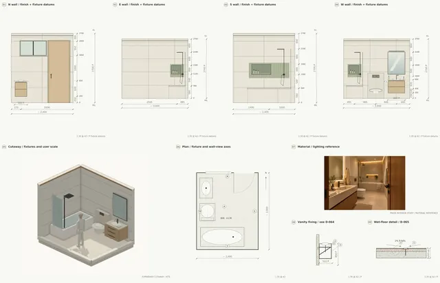 Madinah Family Villa · Parents bathroom · complete wall set