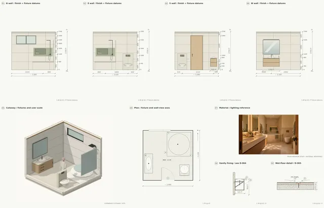 Madinah Family Villa · Daughter bathroom · complete wall set