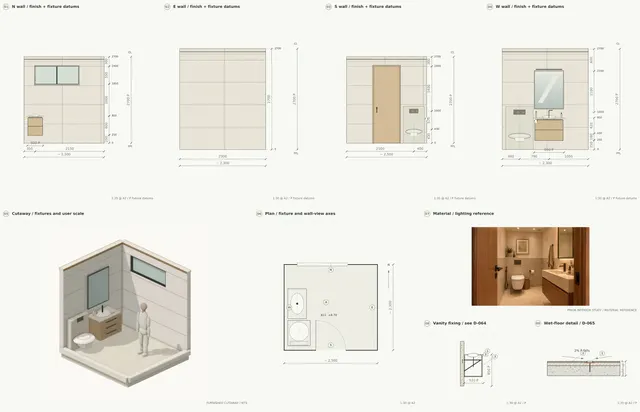 Madinah Family Villa · Upper shared washroom · complete wall set