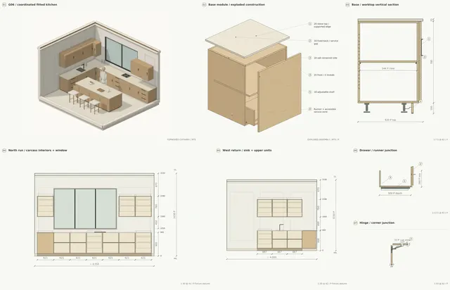 Madinah Family Villa · Kitchen 01 · base and wall cabinets