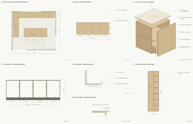 Madinah Family Villa · Kitchen 02 · tall units and island