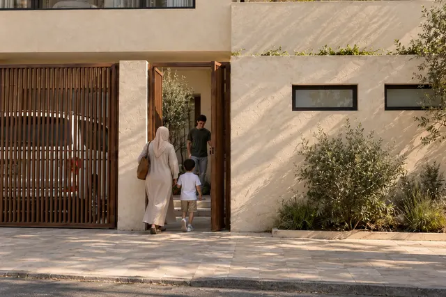 Madinah Family Villa · Exterior · Pedestrian entrance detail