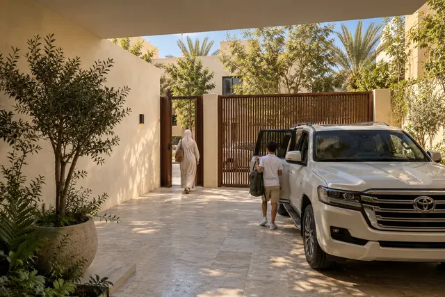 Madinah Family Villa · Exterior · Arrival courtyard, reverse view