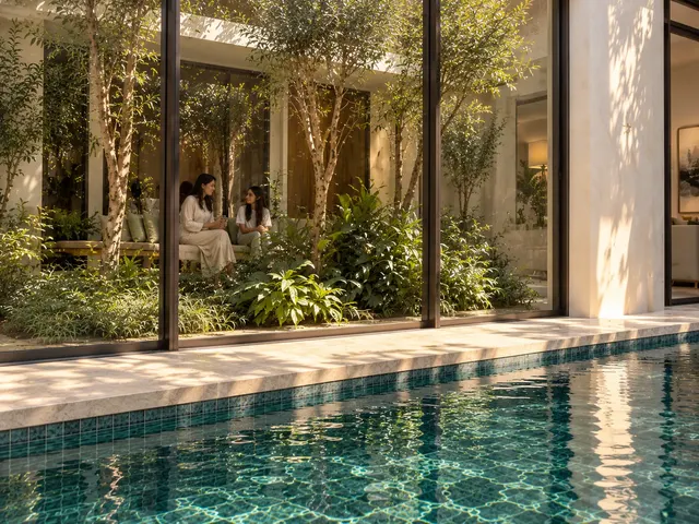 Madinah Family Villa · Exterior · Garden from the pool