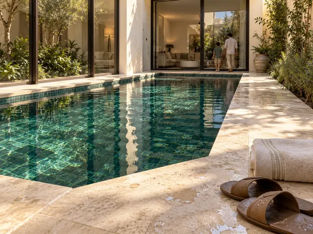 Madinah Family Villa · Exterior · Pool coping and everyday details