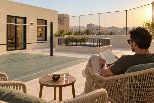 Madinah Family Villa · Exterior · Rooftop reading corner