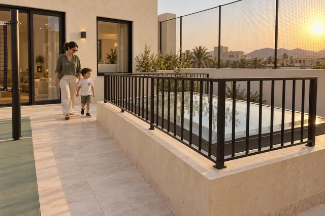 Madinah Family Villa · Exterior · Rooftop skylight and walkway