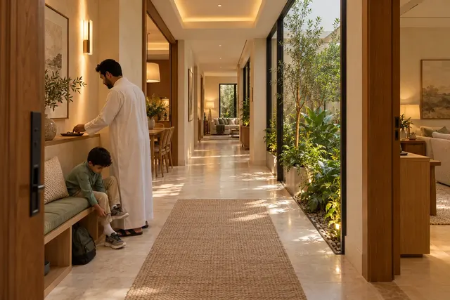 Madinah Family Villa · Interior · Entrance and arrival gallery
