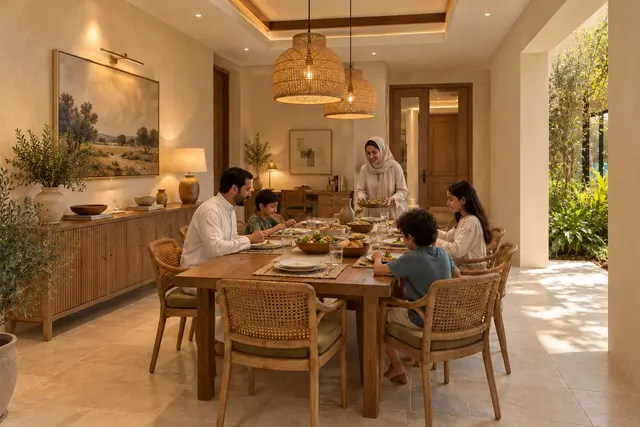 Madinah Family Villa · Interior · Family dining room