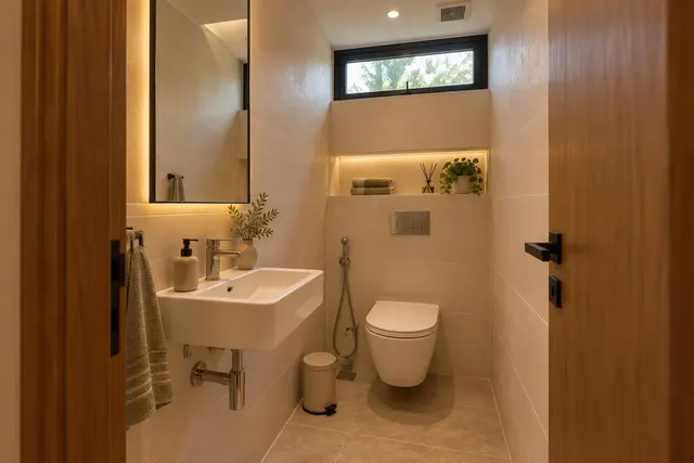 Madinah Family Villa · Interior · Rear staff washroom