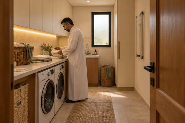 Madinah Family Villa · Interior · Laundry and household utility