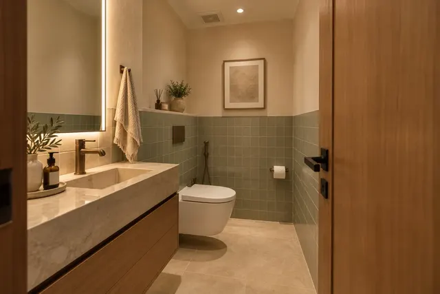 Madinah Family Villa · Interior · Ground-floor family washroom