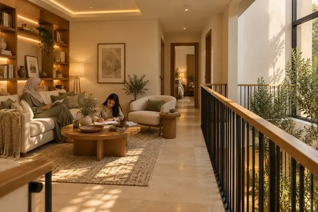 Madinah Family Villa · Interior · First-floor family commons