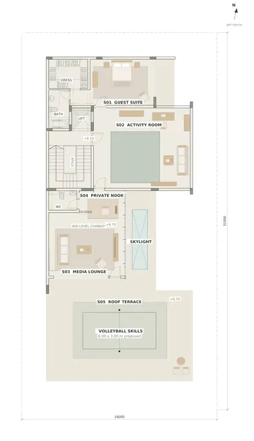 Madinah Family Villa · Second floor · activities + guest suite