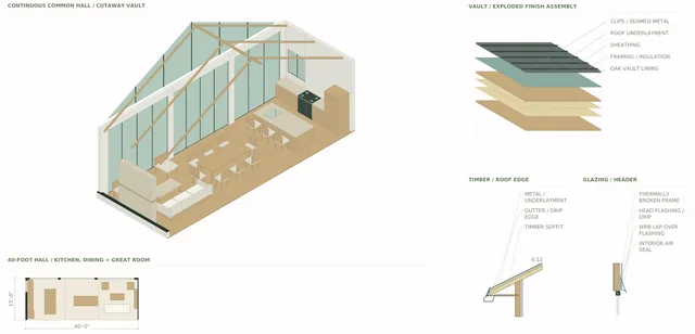 Roxbury Residence — Common Hall / Vault + Glazing Assembly
