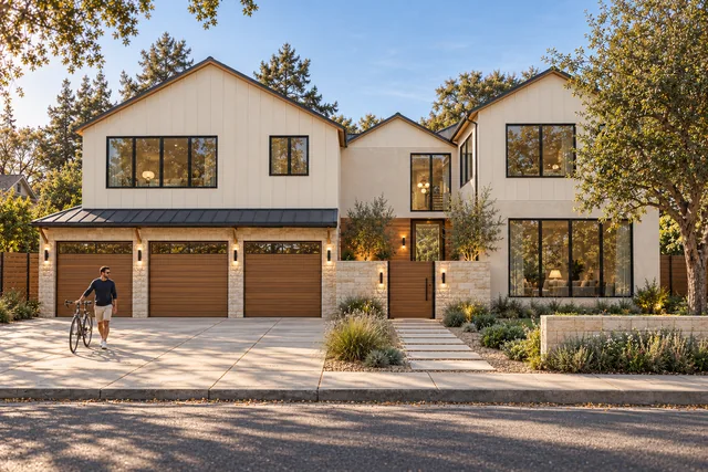 Roxbury Residence — Exterior · Street eye level