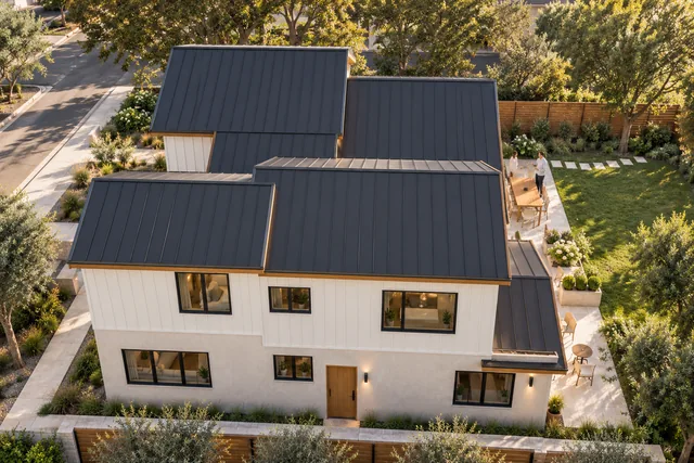 Roxbury Residence — Exterior · Aerial garden side