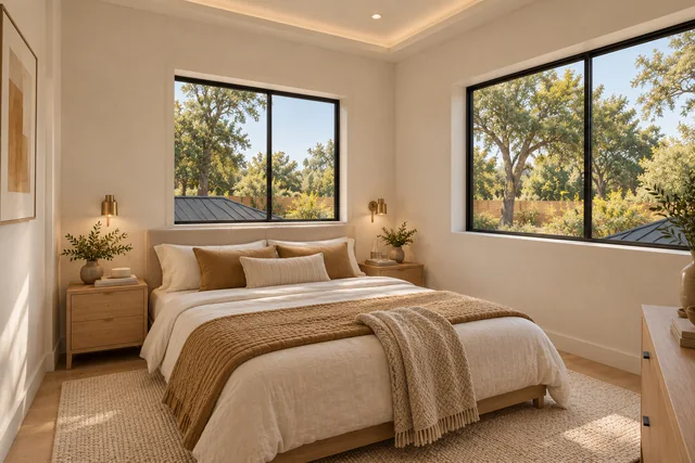 Roxbury Residence — Interior · Bedroom B dual aspect