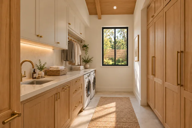 Roxbury Residence — Interior · Laundry cabinetry