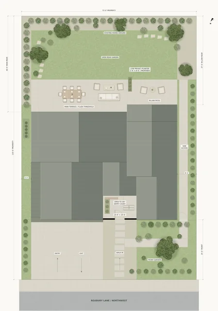 Roxbury Residence — Site plan